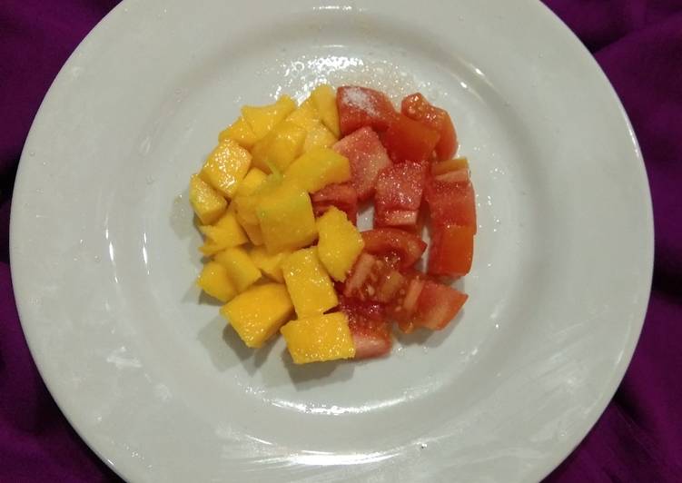 Resep Salad Manggo tomato, yummi Anti Gagal