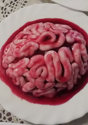 Una foto de Tarta Cerebro para Halloween