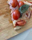 Pizzeta con tortilla árabe