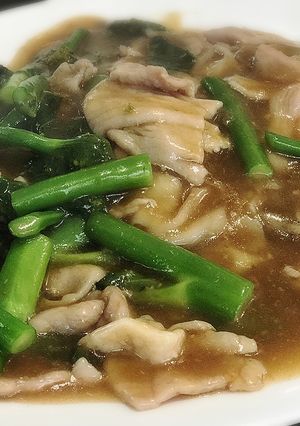 รูปของ ผัดคะน้าฮ่องกงหมูนุ่ม #กินผักรักสุขภาพ 4