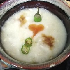 A picture of Chicken corn soup 🌽.