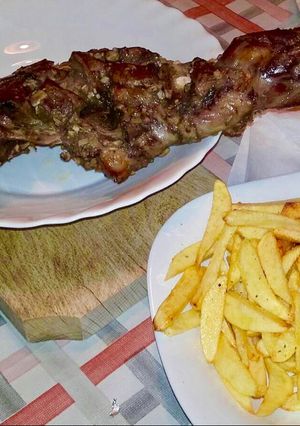 Una foto de Paletilla de cordero asada