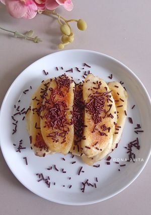 Foto resep Baked Bananas with Chocolate Sprinkle