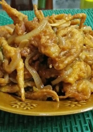 Foto resep Jamut tiram crispy saos pedas manis