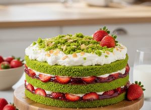 Zdjęcie przepisu Leśny mech z żelką truskawkową.