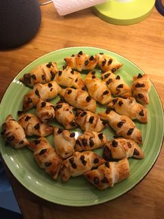 Una foto de Croissant con chocolate