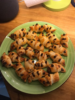 Una foto de Croissant con chocolate