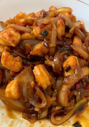 Foto resep Udang Goreng Mentega Pedas