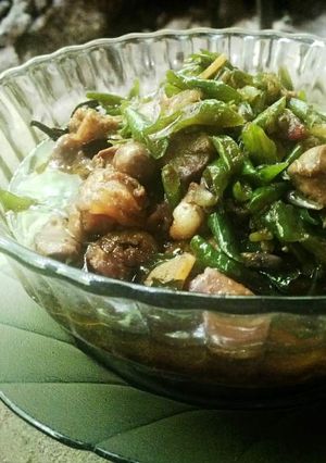 Foto resep Oseng Hati Ampela & Kacang Panjang