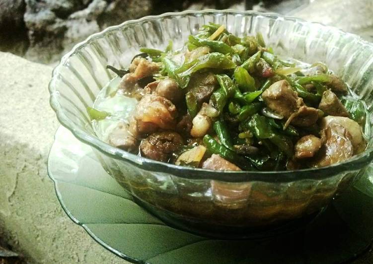 Resep Oseng Hati Ampela &amp; Kacang Panjang Anti Gagal
