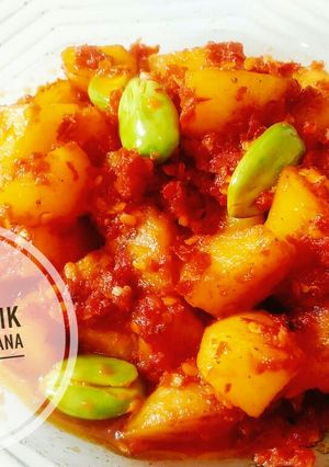 Foto resep Sambel kentang goreng petai