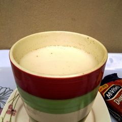 A picture of Cinnamon and Flaxseed Plant Based Milk.