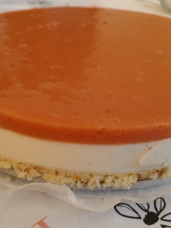Una foto de Tarta de queso con membrillo