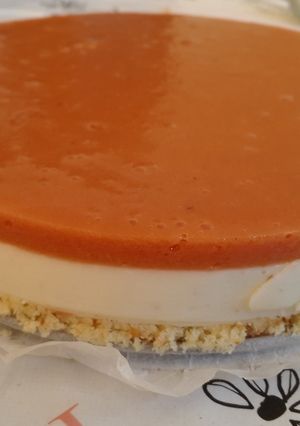 Una foto de Tarta de queso con membrillo