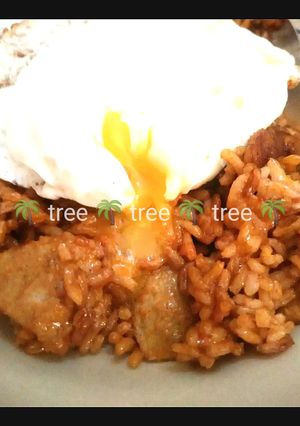 Foto resep Nasi goreng with saus gochujang