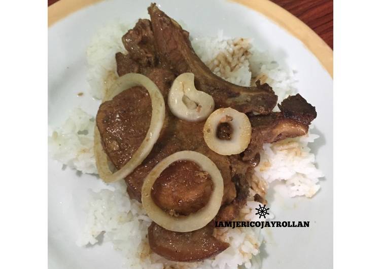 Easiest Way to Prepare Homemade Pork steak (Bistek tagalog)