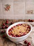 Crumble Veloce alle Ciliegie
