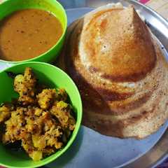 A picture of Cone Massala Dosa.