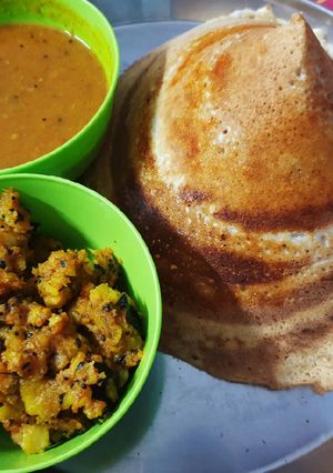 A picture of Cone Massala Dosa.