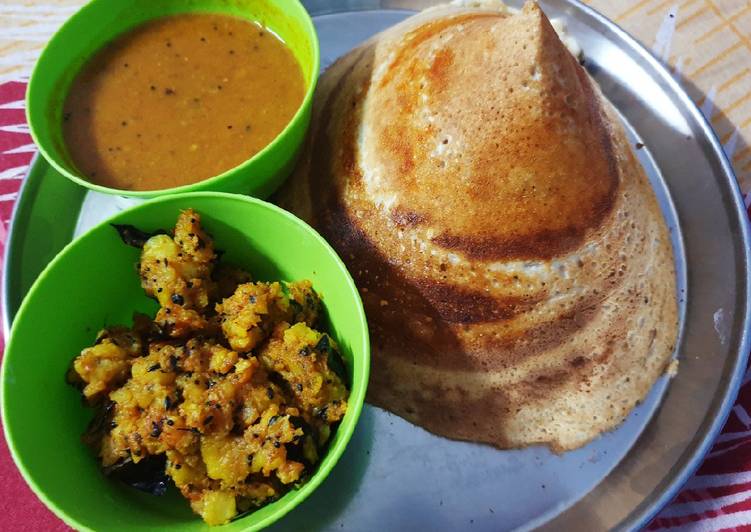 Simple Way to Prepare Award-winning Cone Massala Dosa