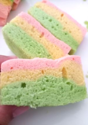 Foto resep Bolu kukus Pelangi