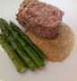 Easy Steps to Prepare Meatloaf with prosciutto, porcini sauce and pan fried asparagus the Delicious Tasty