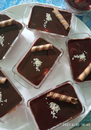 صورة لوصفة تحلية بكريمة فانواز 😋😋😋