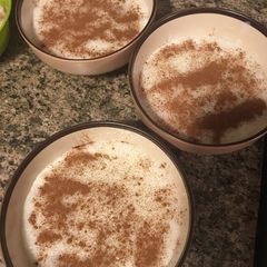 A picture of Greek style rice pudding.