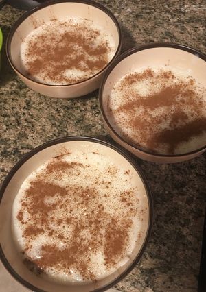 A picture of Greek style rice pudding.