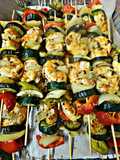 Grilled Kebab Shrimp Skewer
