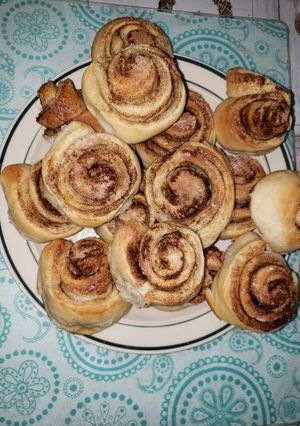 Una foto de Rollitos de canela con sazón de janny