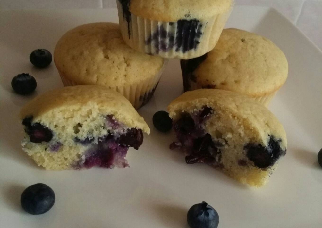 #seasonalingredientscontest# blue berries cupcakes