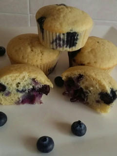 A picture of #seasonalingredientscontest# blue berries cupcakes.