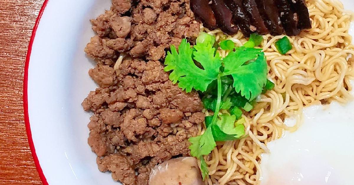 肉脞面 Bak Chor Mee Minced Meat Noodles Recipe By Borbor Cookpad