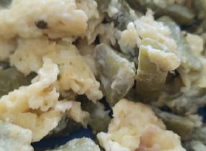 Una foto de Huevo revuelto con Nopales