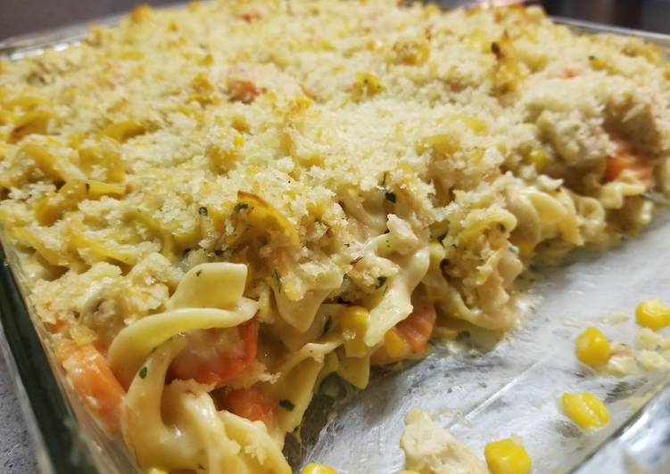 Easiest Way to Make Any-night-of-the-week Chicken noodle casserole