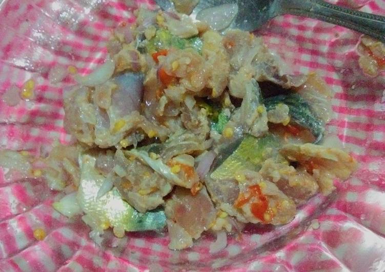 Resep Gohu ikan/ sashimi Banggai ala indi yang Enak