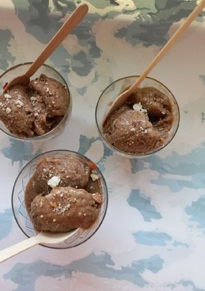 A picture of Coffee flavour banana ice cream 🍦.