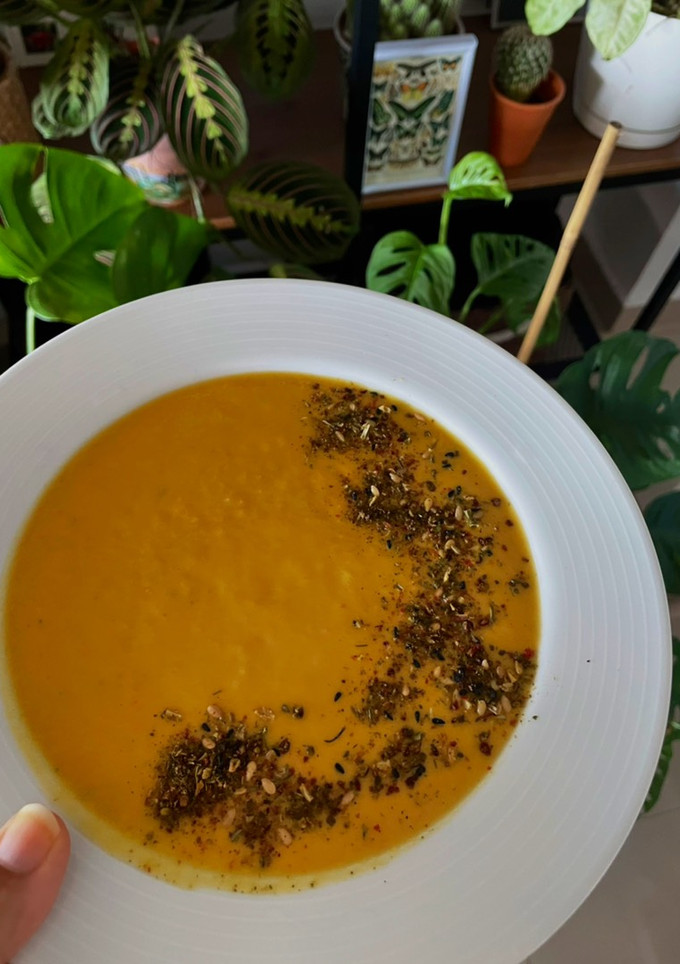 Una foto de Gazpacho de melocotón