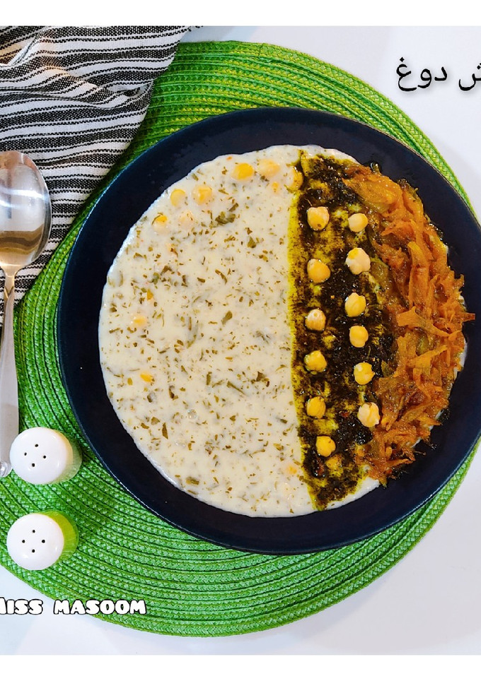عکسی از دستور آش دوغ اردبیل
