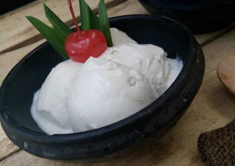 Langkah Mudah untuk Menyiapkan Es krim durian yang Enak