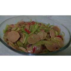 รูปของ Tumis labu siyem campur bakso enggal malang