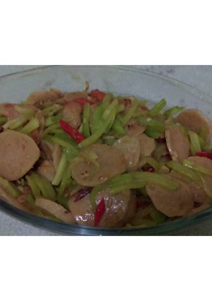 Foto resep Tumis labu siyem campur bakso enggal malang