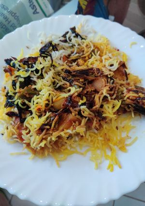 A picture of Biryani (vegetable).