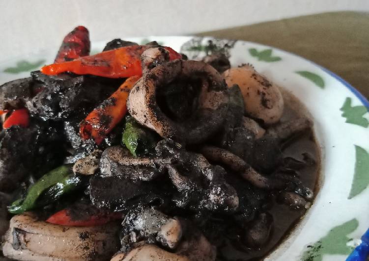 Resep Tumis cumi hitam simple, Enak