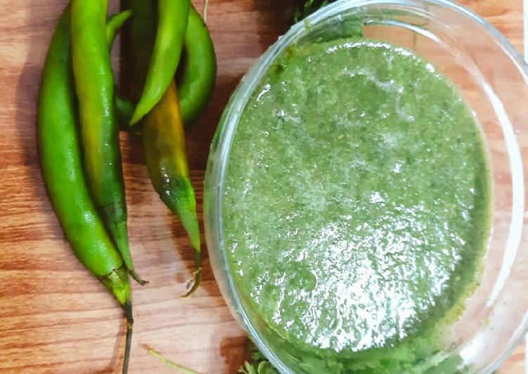 Recipe of Quick Green Chutney