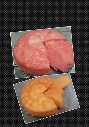 Foto resep Simply Bolu Nutrijell kukus (Strawberry & Mangga)