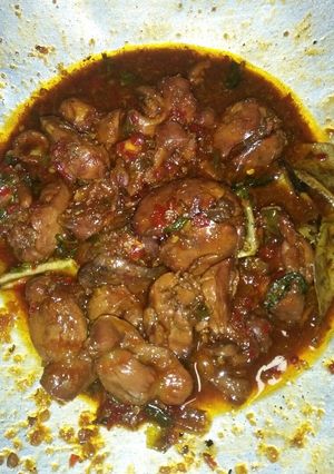 Foto resep 35.Hati ampela ayam kecap pedas