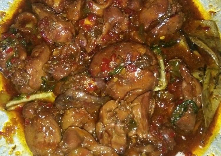 35.Hati ampela ayam kecap pedas