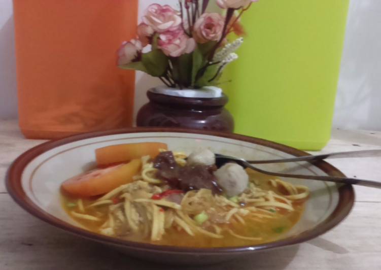 Resep: Ramen kuah super pedasss Sederhana Dan Enak